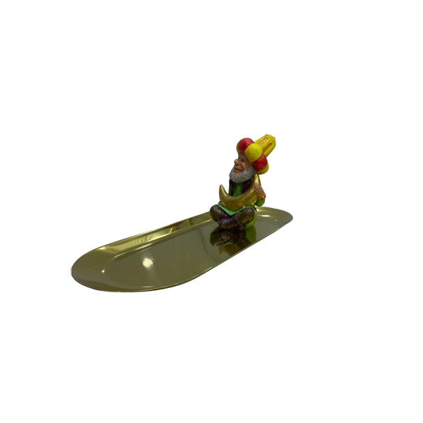 Ramadan Resin Figurine Long Snack Tray – Gold Finish | 2002-65