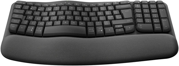 Logitech Wireless Keyboard Wave Keys Ergonomic - Graphite (Ara) | 920-012312