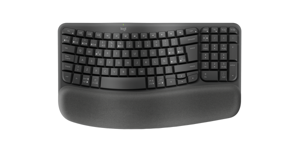 Logitech Wireless Keyboard Wave Keys Ergonomic - Graphite (Ara) | 920-012312