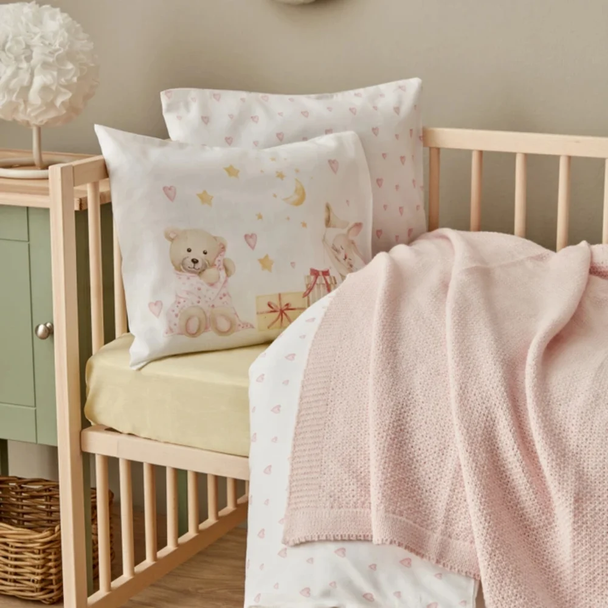 Karaca Home Little Honey Pink Knitted Baby Blanket | 200.22.11.0083