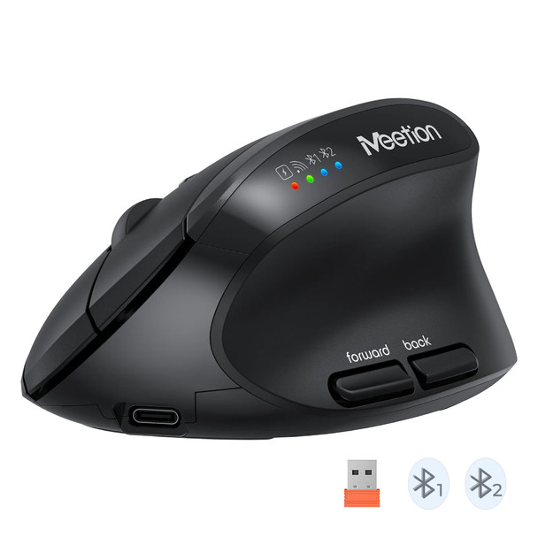 Meetion 2.4G Bluetooth Dual Mode Vertical Mouse | BTM008