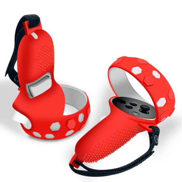Controller Grip Cover with Handle for Meta Quest 2 - Red