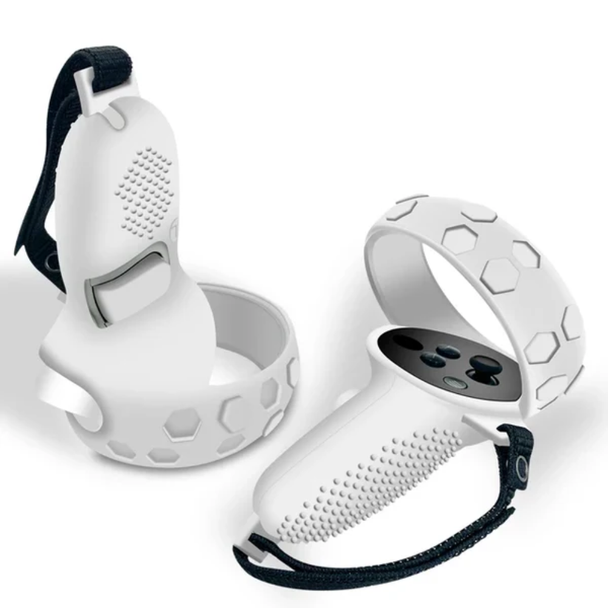 Controller Grip Cover with Handle for Meta Quest 2 - White