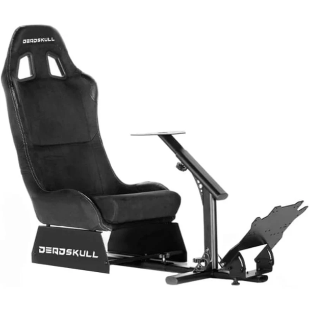 DeadSkull Racing Seat Gaming Chair Simulator For All Steering Wheesl Models - Black