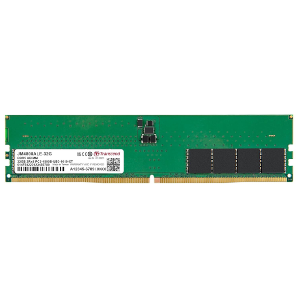 Transcend 32GB Memory Desktop DDR5 (4800) | JM4800ALE-32G