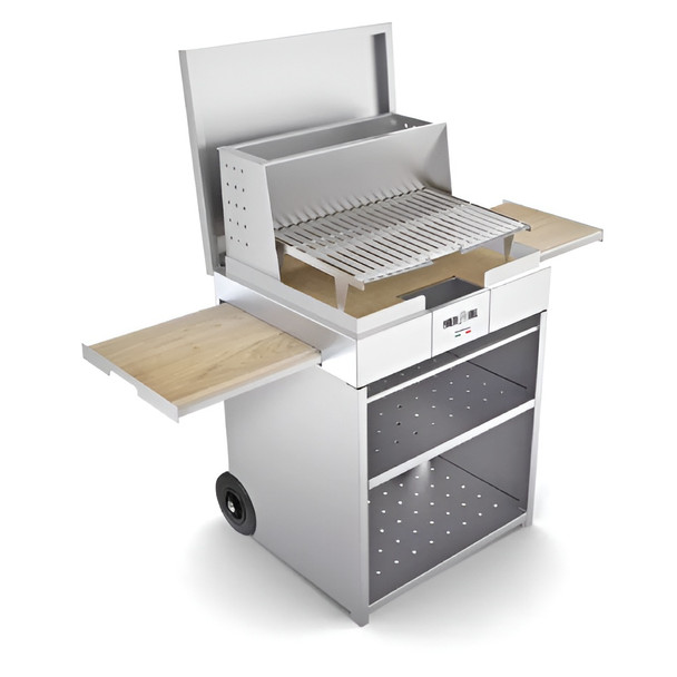 Pianeta Grill Wood-Fired BBQ Cube (CUBO) – Mobile Floor-Standing Charcoal & Wood Grill | 1140