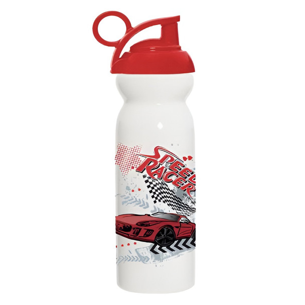 Speed Racer Kids Water Bottle with Flip Straw Lid – Red | 161804-009