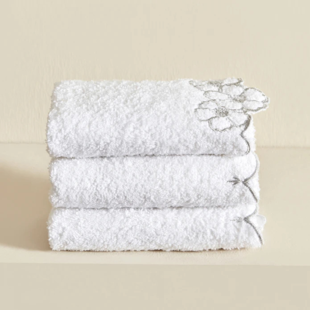 Karaca Home Vindy Silver 3-Piece 30x50cm Towel Set | 200.22.05.0236