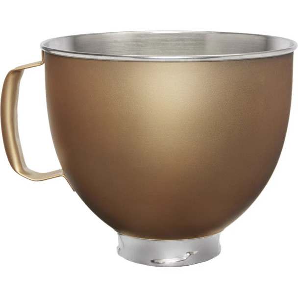 KitchenAid 4.8L  Stainless Steel bowl - Gold Painted | 5KSM5SSBVG