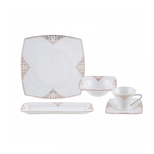 Karaca Fine Pearl Alchemist Pearl 26-Piece Breakfast Set for 6 People | 153.03.07.5695