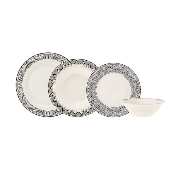Karaca Elegance Bone Globe 24-Piece Dinner Set for 6 People | 153.03.06.9372