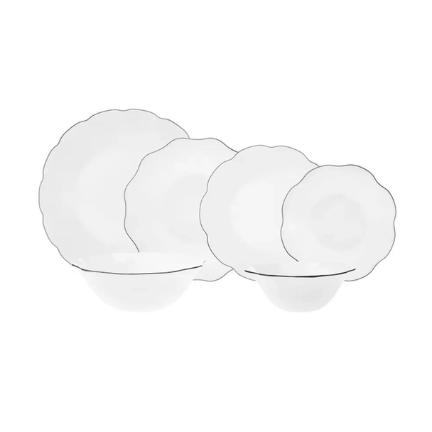 Karaca Lina 26-Piece Glass Dinner Set for 6 People | 153.03.06.8131