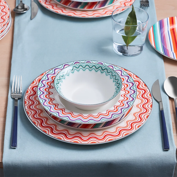 Karaca Bailando 24-Piece Porcelain Dinner Set for 6 People | 153.03.06.8273