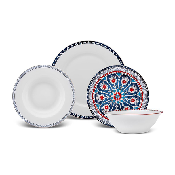 Karaca Elegance Bone Ancient 24-Piece Dinner Set for 6 People | 153.09.01.1365