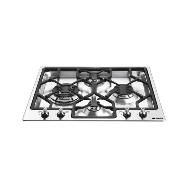 SMEG Gas Hob 60cm 4 Burners Safety Stainless Steel | PGF64-4
