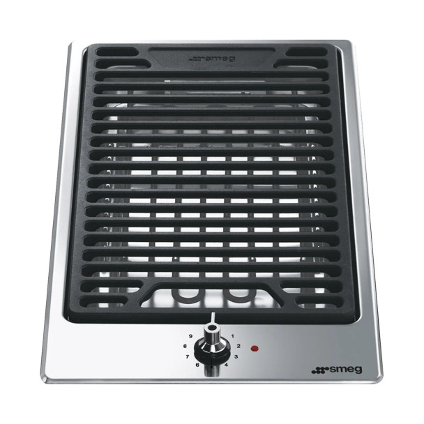 SMEG Built-In Electric Barbecue 30cm Stainless Steel | PGF30B