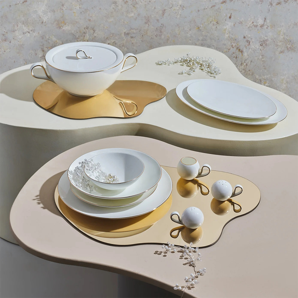 Karaca Fine Pearl Chanak Gold Table Service for 12 People | 153.03.08.0185