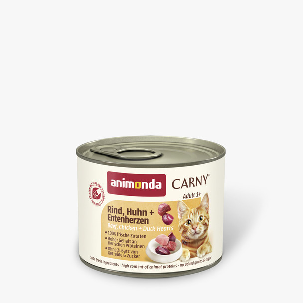 Animonda Carny Pate Adult Rind, Huhn + Entenherzen | RND-HN-ETHZ