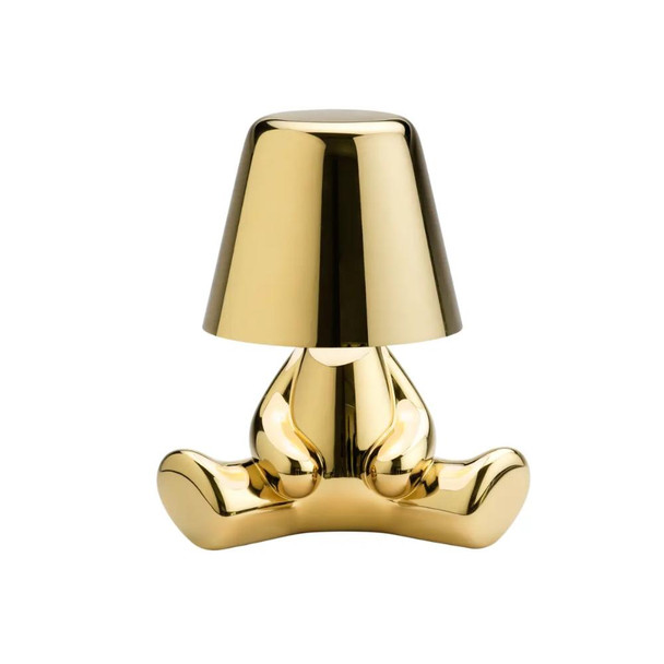 Thinker Gold LED Table Lamp with Touch Control, 3 Light Modes | SK1951427B