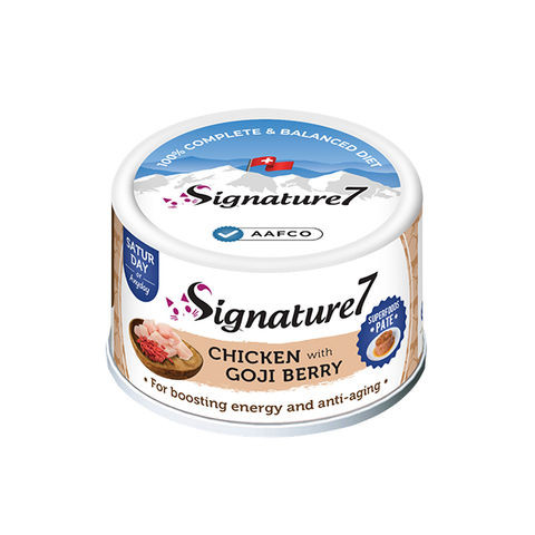Signature 7 Cat Chicken with Goji Berry Pâté 80g - 0653871285382 (Saturday) | CAN025