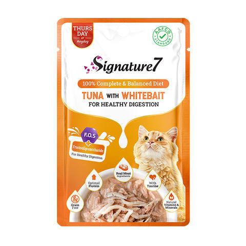 Signature 7 Pouche Tuna with Whitebait Gravy 12×50g - 0653871286297 (Thursday) | POU018