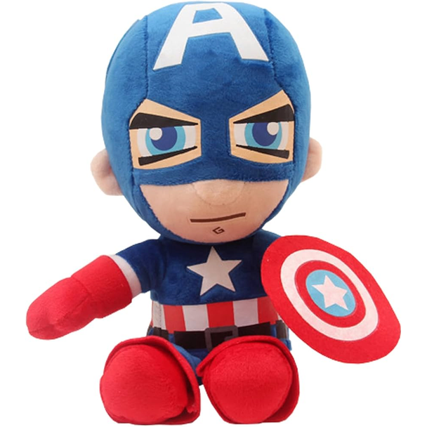 Captain America Plush Toy 45cm – Blue, Red & White | AL1338