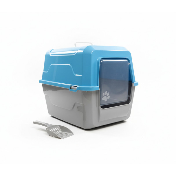 Cat Closed Litter Box Small Blue | BX-SM-BL
