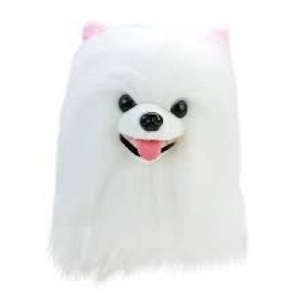 White Long-Hair Dog Plush Toy – 30cm | BL-351