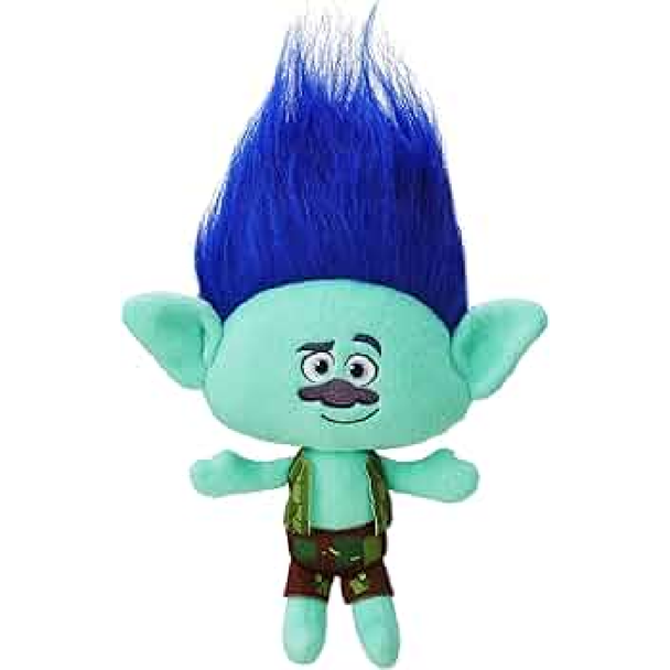 Trolls Boy Plush Toy with Blue Hair – 35cm | AL3244-6