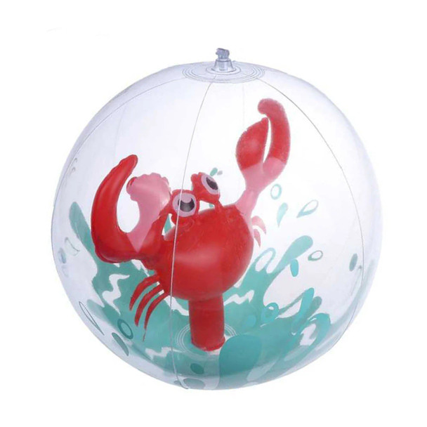 Crab Inflatable Beach Ball - Transparent Kids Pool Ball | 583-47