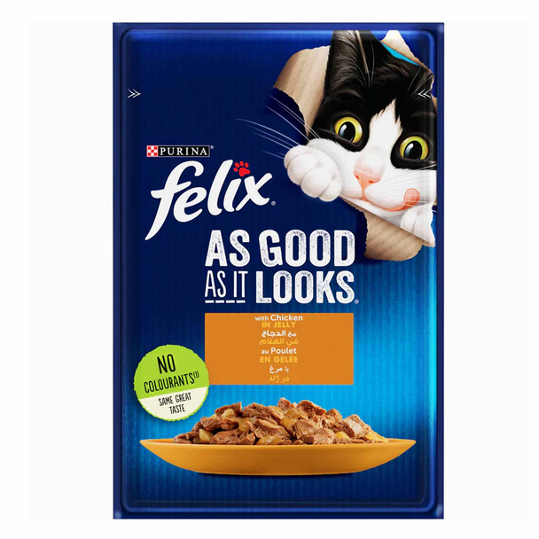 Felix As Good As It Looks Chicken Pouch Cat Food 26×85g | 206500