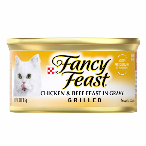 Fancy Feast Grilled Chicken & Beef Wet Cat Food 85g | 206808