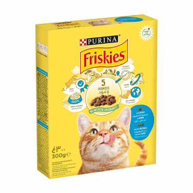 Friskies Cat Salmon & Vegetable Wet Food Multipack 10×300g | 206002