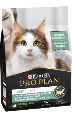 Pro Plan LiveClear Adult Sterilised Turkey Cat Food - 1.4kg | 205057