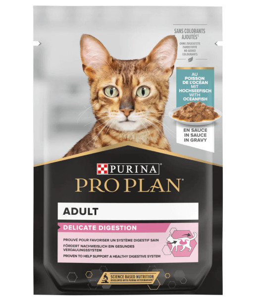 Pro Plan Adult Delicate Digestion Ocean Fish Wet Cat Food - 85g | 205039