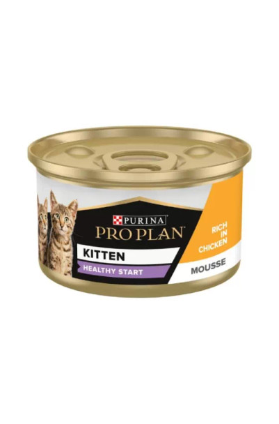 Pro Plan Kitten Healthy Start Mousse Chicken Wet Cat Food - 85g | 205046