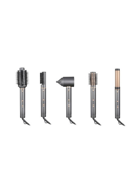 Campomatic Professional Multi Styler 5-in-1 hair styling set MS12B with attachments