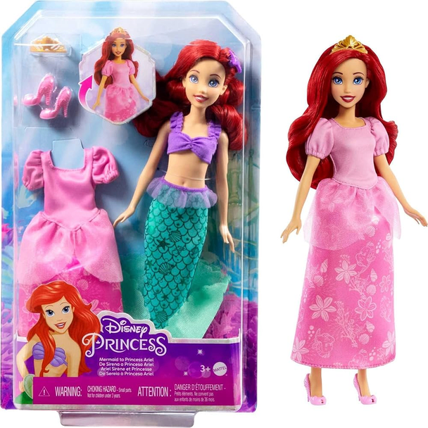 Disney Princess Ariel Mermaid Fashion Doll with Dress & Accessories | HMG49