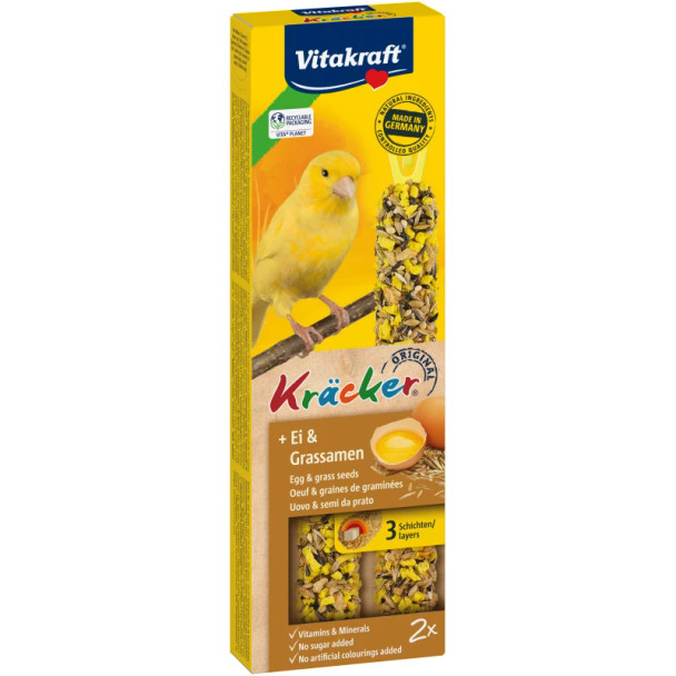 Vitakraft Canary Kräcker Egg Bird Treat Sticks - 2 pcs | 200040