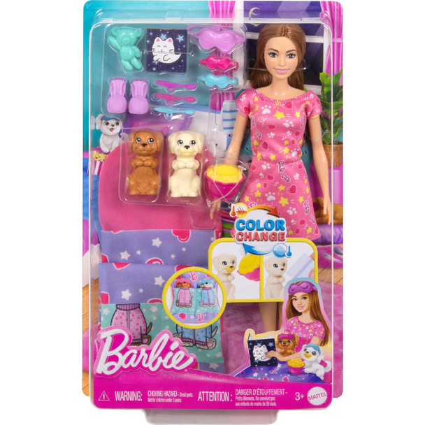 Barbie Color Change Pet Playset Doll | HXN01