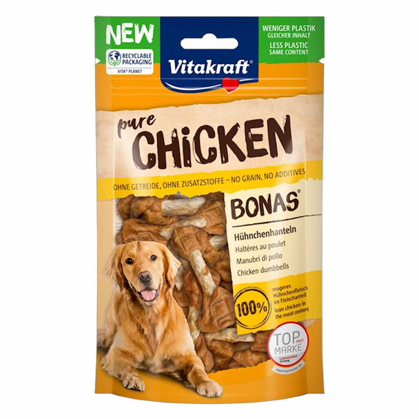 Vitakraft Pure Chicken Bonas Chicken Sticks with Cheese Dog Treats - 80 g | 200873