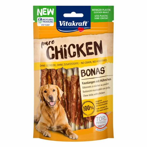 Vitakraft Pure Chicken Bonas Chew Bone - 80g | 201534