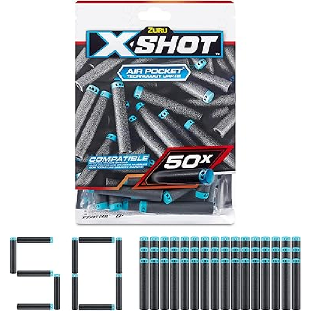 ZURU XShot Air Pocket Technology Darts – 50 Pack | 36588