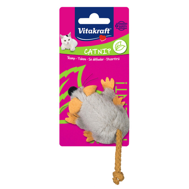Vitakraft Cat Grey Mouse Plush Catnip Toy - 1 pc | 200893