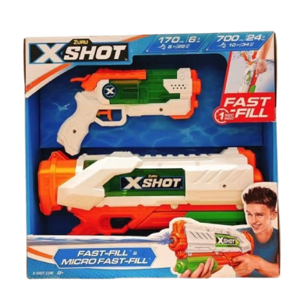 ZURU XShot Fast-Fill & Micro Fast-Fill Water Blaster Set | 56225