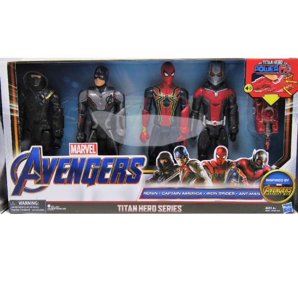Avengers: Infinity War Titan Hero Series 4-Figure Pack – Ronin, Captain America, Iron Spider & Ant-Man | 93712
