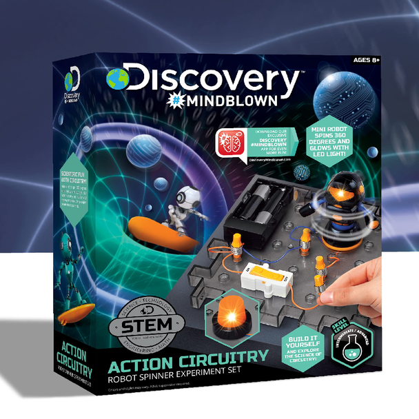 Discovery Mindblown Action Circuitry Robot Spinner Experiment Set | 1423004861
