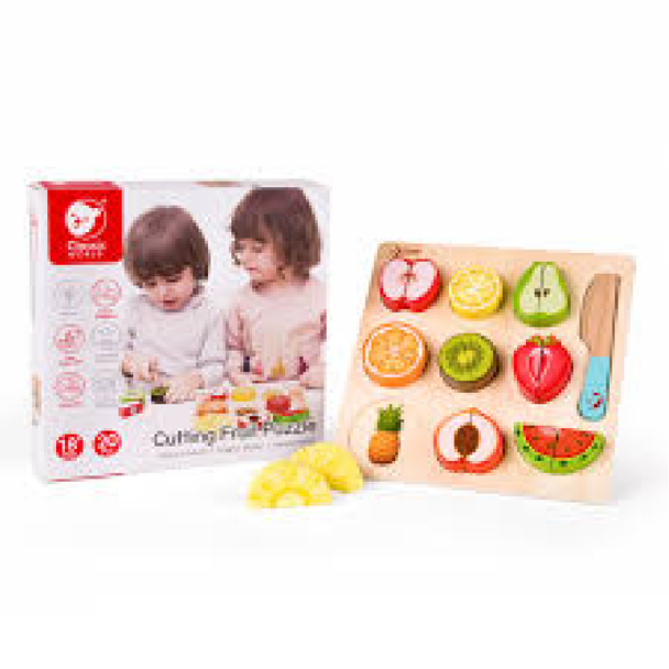 Classic World Cutting Fruit Wooden Puzzle Set | CW5012