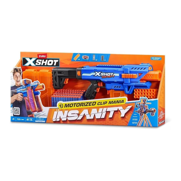 XShot Insanity Motorized Clip Mania Blaster | 36786