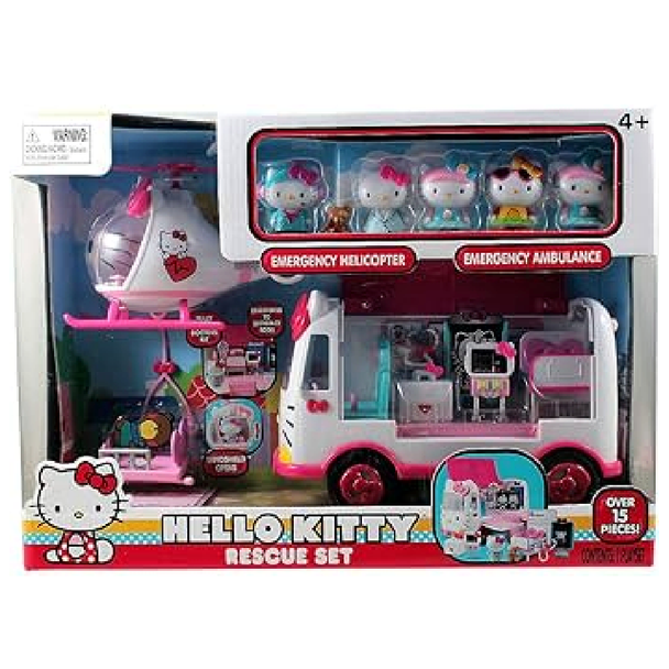 Hello Kitty Rescue Set – Emergency Helicopter & Ambulance Playset | 97069